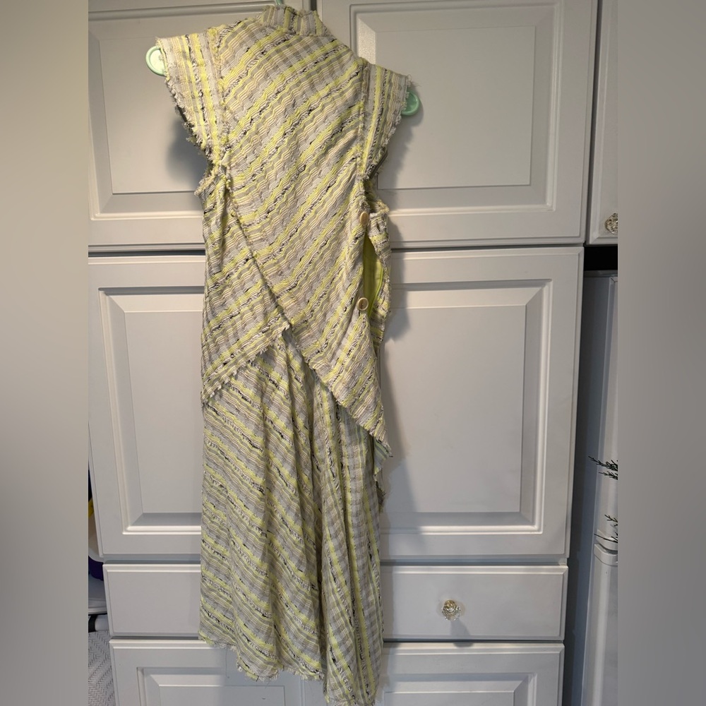 Proenza Schouler Elegant Yellow and White Women's Dress 4 - Picture 2 of 2